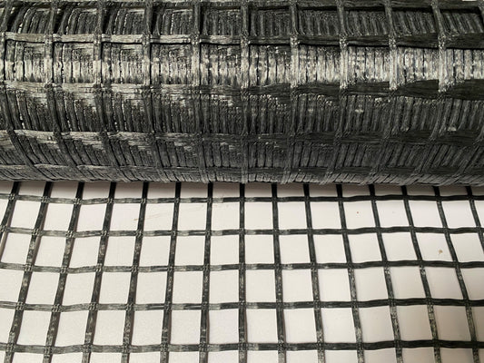 Polyester Geogitter 40/40 kN/m 25x25 mm mit Polymerimprägnierung (IVG)