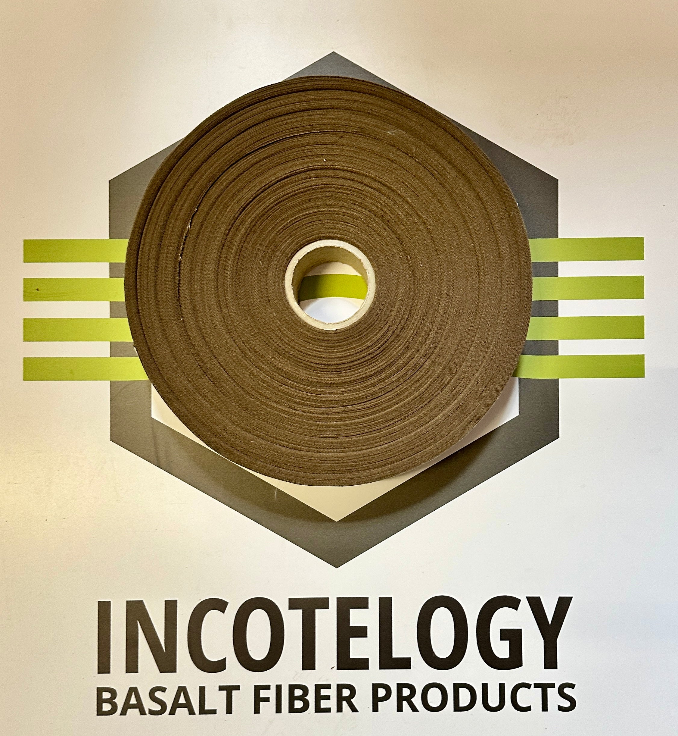 400 m roll Basalt fiber tape width 70 mm 26 g/lm 370 g/m²