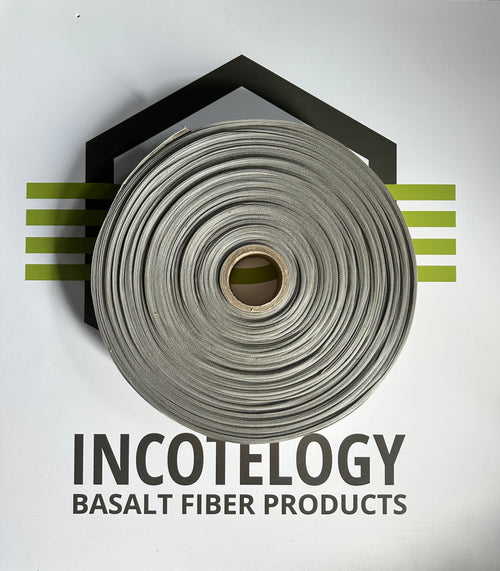 400 m Rolle Basaltfaserband Breite 70 mm 26 g/lm 370 g/m²